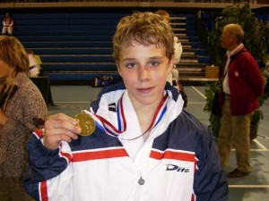 Junior Degen met de gouden medaille